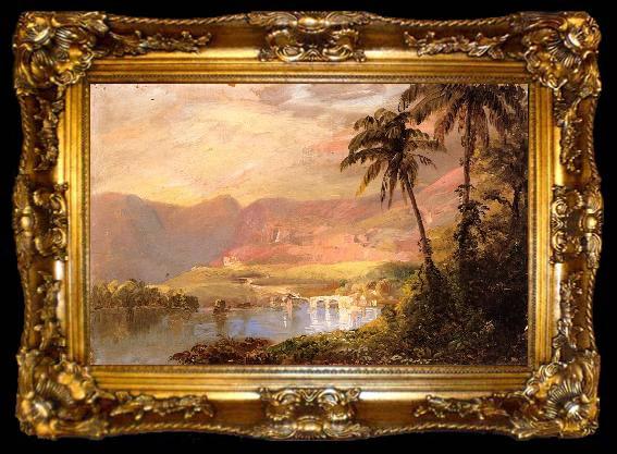 framed  Frederic Edwin Church Tropical Landscape, ta009-2